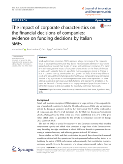 The impact of corporate characteristics on the financial decisions of