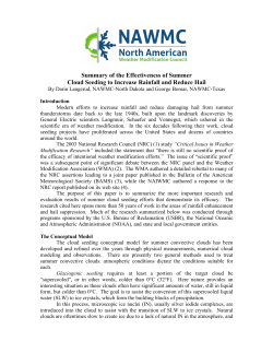 Effectiveness of summer cloud seeding