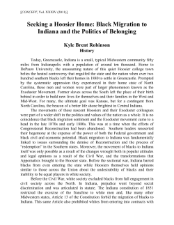 Seeking a Hoosier Home - CONCEPT