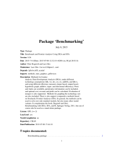 Package `Benchmarking`