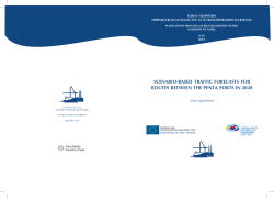 Scenario-based traffic forecasts for routes between the Penta ports