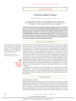 Calcium Kidney Stones - Department of Family Medicine