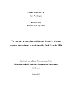 - Institute of Criminology