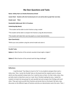 My Own Questions and Tasks
