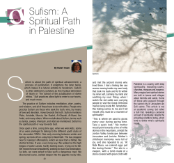 Sufism: A Spiritual Path in Palestine