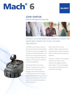COIN SORTER. - Bankers Equipment
