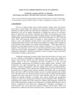 effects of vermicomposts on plant growth