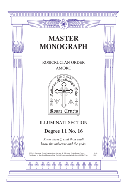 master monograph