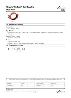 10.64: Victaulic&reg; Firelock&trade; Rigid Coupling Style 009N