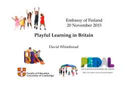 Finnish Embassy Playful Learning in Britain 2015