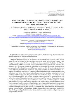 rintc project: nonlinear analyses of italian code