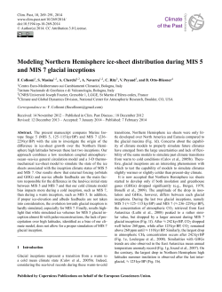 Modeling Northern Hemisphere ice-sheet distribution during MIS 5