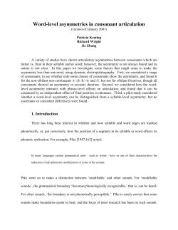Word-level asymmetries in consonant articulation