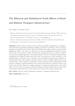 Road and Railway Transport Infrastructure Effects on