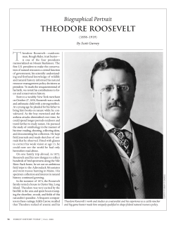 theodore roosevelt - The Forest History Society