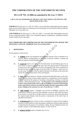 THE CORPORATION OF THE TOWNSHIP OF MULMUR