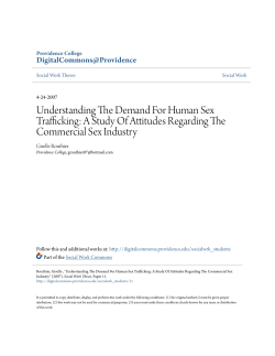 Understanding The Demand For Human Sex Trafficking: A Study Of