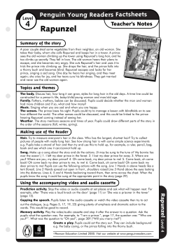Rapunzel factsheet