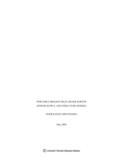 PORTABLE DRAGON FRUIT GRADE SORTER (POWER SUPPLY