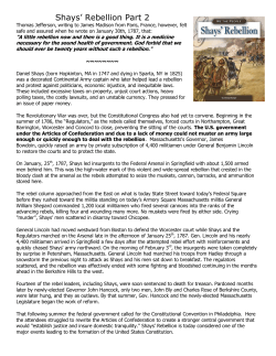 Shays` Rebellion Part 2