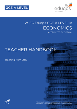 A level Economics Teacher Handbook