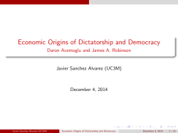 Economic Origins of Dictatorship and Democracy