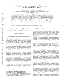 NMR measurements of hyperpolarized 3He gas diffusion in high
