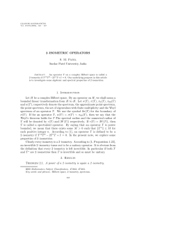 2&ndash;ISOMETRIC OPERATORS S. M. Patel Sardar Patel University