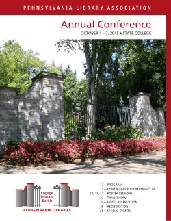 Annual Conference - Pennsylvania Library Association