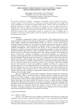 Paper - International Conference on Teaching Statistics