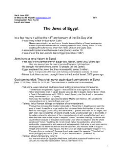 The Jews of Egypt