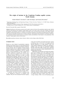 The origin of barium in the Cambrian&oelig;Vendian aquifer system