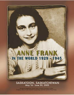 Anne Frank in the World 1929-1945