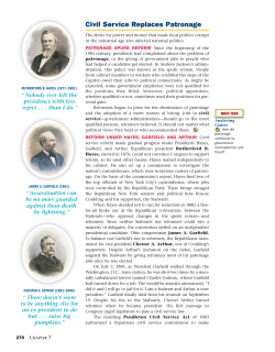 Civil Service Replaces Patronage