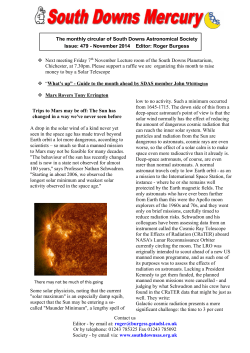 November - South Downs Astronomical Society