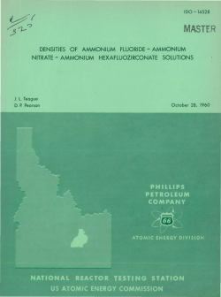 densities of ammonium fluoride-ammonium nitrate