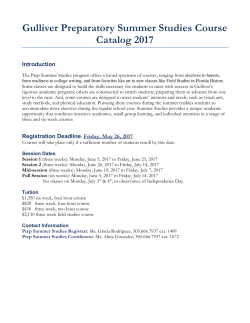 Gulliver Preparatory Summer Studies Course