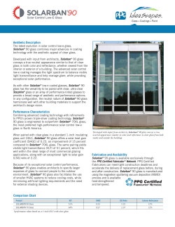 Solarban &reg; 90 glass