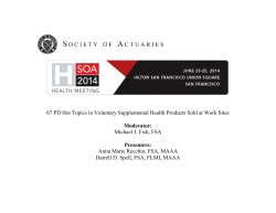 67, Hot Topics in Voluntary Supplemental Health Products Sold at