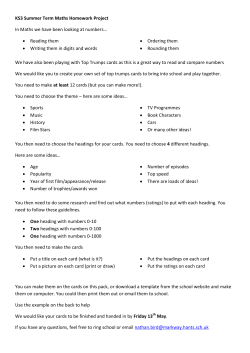 ks3 top trumps homework