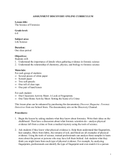 ASSIGNMENT DISCOVERY ONLINE CURRICULUM Lesson title