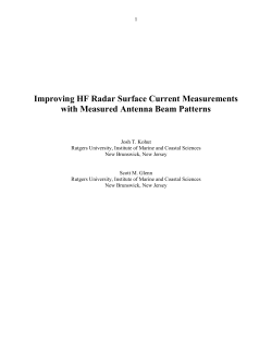 Improving HF Radar Surface Current Measurements with Measured