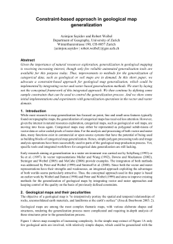 Constraint-based approach in geological map generalization