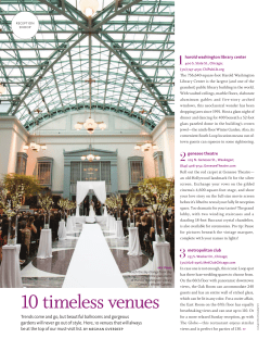 Top 10 Timeless Venues in Chicago