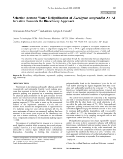 Selective Acetone-Water Delignification of Eucalyptus urograndis