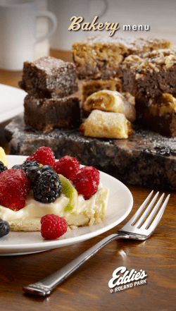 Bakery menu - Eddies of Roland Park