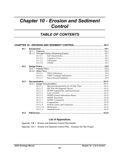 This Will Be The Chapter Head - Virginia Department of Transportation