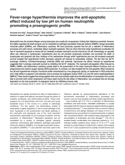 Fever-range hyperthermia improves the anti-apoptotic effect