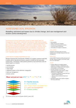 Assessing soil erosion