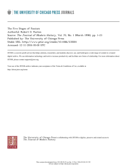 The Five Stages of Fascism Author(s): Robert O. Paxton Source: The